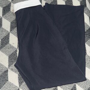 SHEIN Black and White Straight Leg Pants